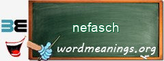 WordMeaning blackboard for nefasch
